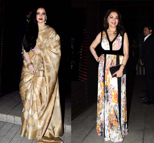 Madhuri Dixit And Rekha Fashion