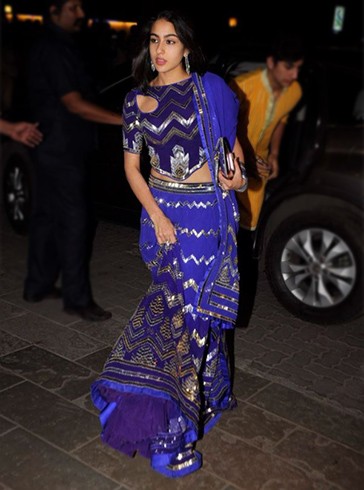 Sara Ali Khan at Bachchans Diwali Party