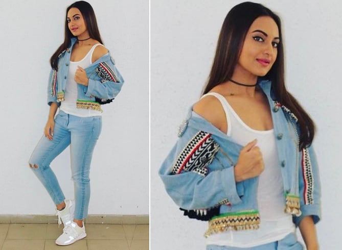 Sonakshi Sinha Denimi Styles