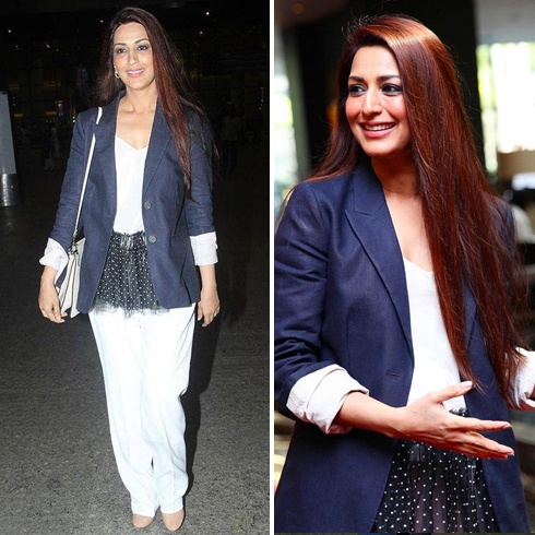 Sonali Bendre Airports Fashion