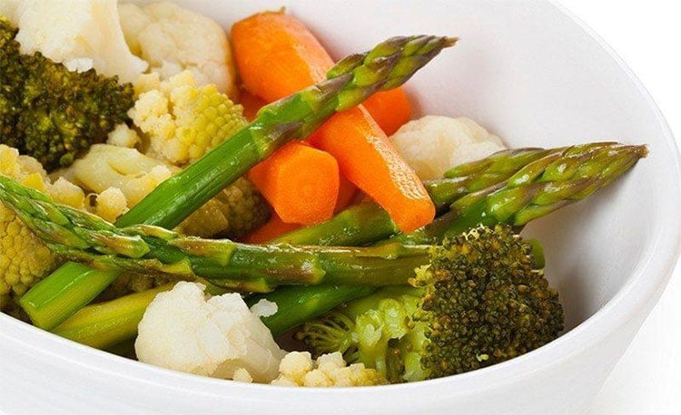 Steamed Vegetables and Lean Protein 