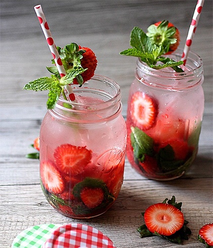 Strawberry and Mint Detox Recipe
