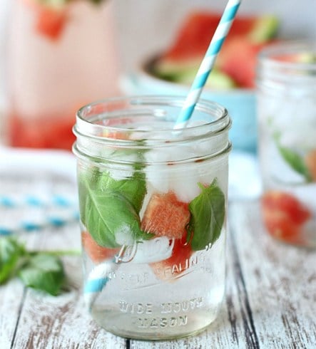 Watermelon and Basil Infused Water Recipe