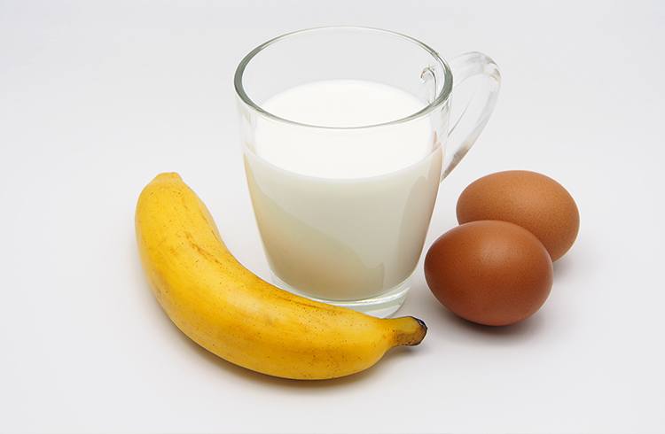 Egg, Banana and Milk Mask