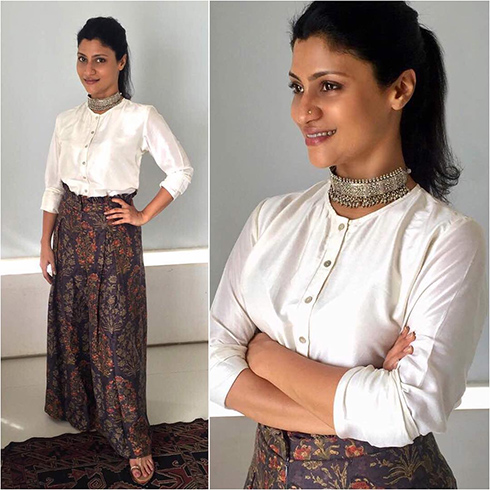 Konkana Sen Sharma Printed Pants Style