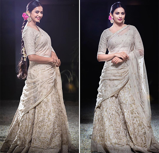 Rakul Preet Singh in SVA Couture Sari