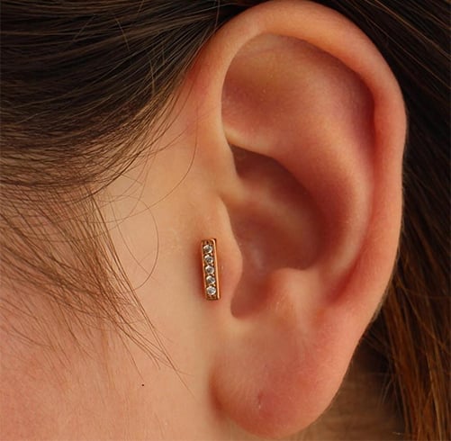 Small Tragus Piercing