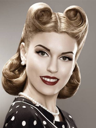 Easy Vintage Hairstyles for Natural Curly Hair Look 1960sMad Men  Bobby  Pin Blog  Vintage hair and makeup tips and tutorials