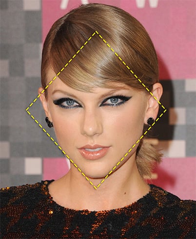 Celeb Diamond Face Shape