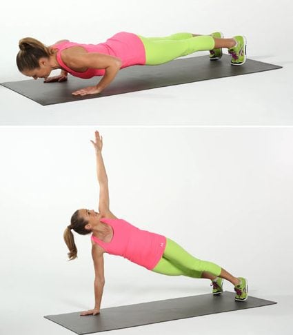 Push-up and rotation