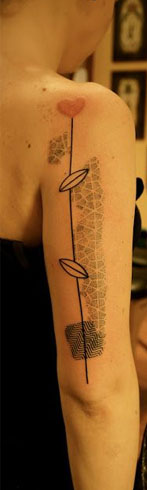 Abstract love tattoo