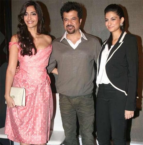 Anil Kapoor - Sonam and Rhea Kapoor