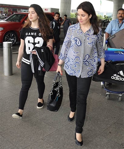 Anjali and Sara Tendulkar