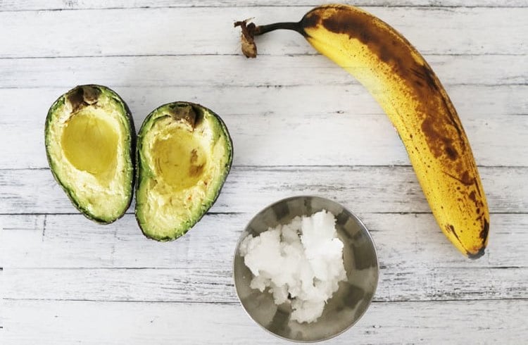 Banana Avocado and Coconut Oil Hair Mask