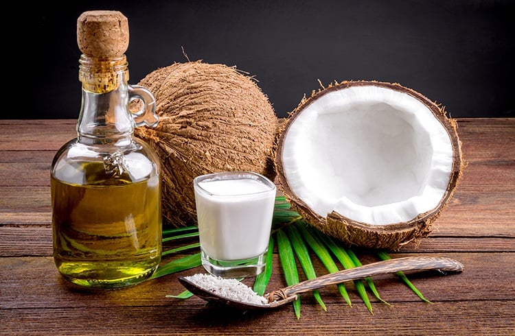 Coconut Oil and Coconut Milk Hair Mask