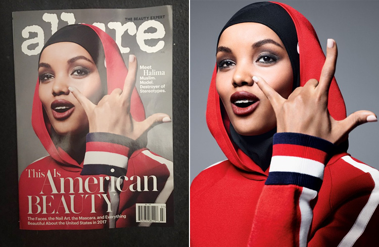 Halima Aden for US Allure