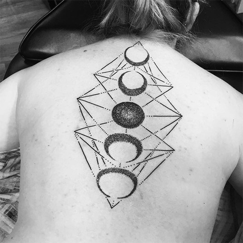 Moon Cycle Tattoo