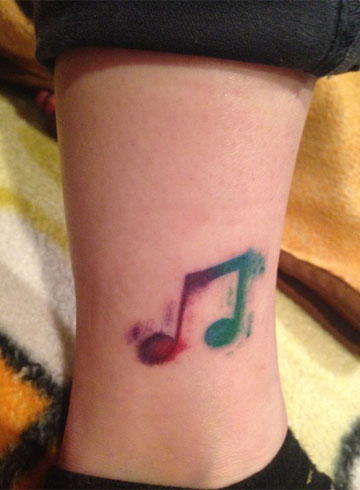 Music tattoo