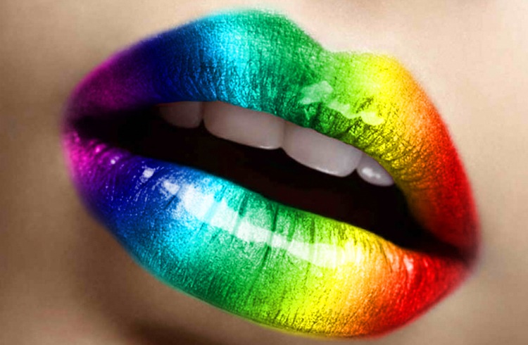 Rainbow lips