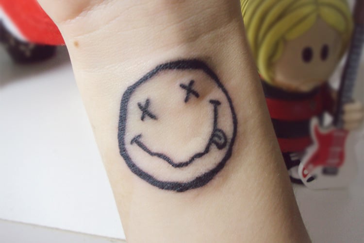 Cute smiley face tattoo  Smiley face tattoo Face tattoo Life tattoos