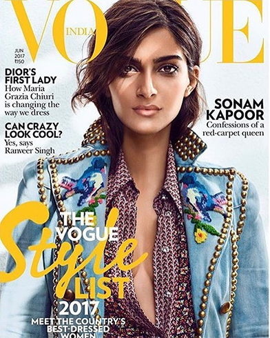Sonam Kapoor On Vogue