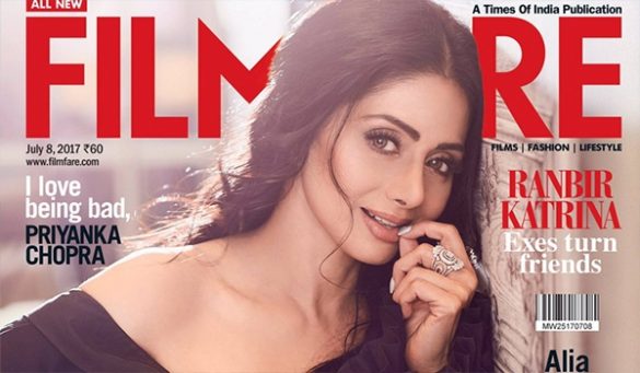 Sridevi On Filmfare July 2017
