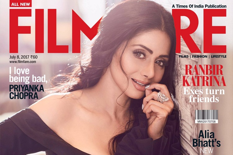 Sridevi On Filmfare July 2017