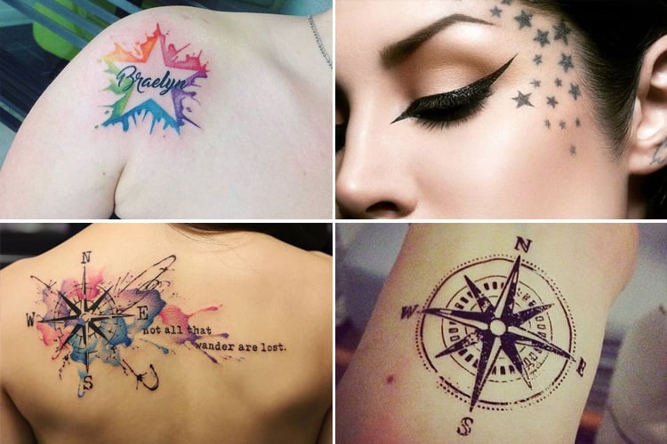 Top 100 Best Star Tattoos For Women  Guiding Light Design Ideas