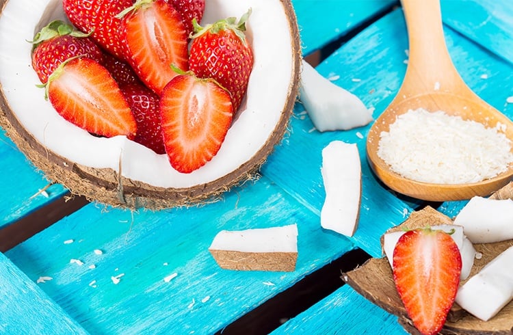 Strawberry and Coconut Oil Hair Mask