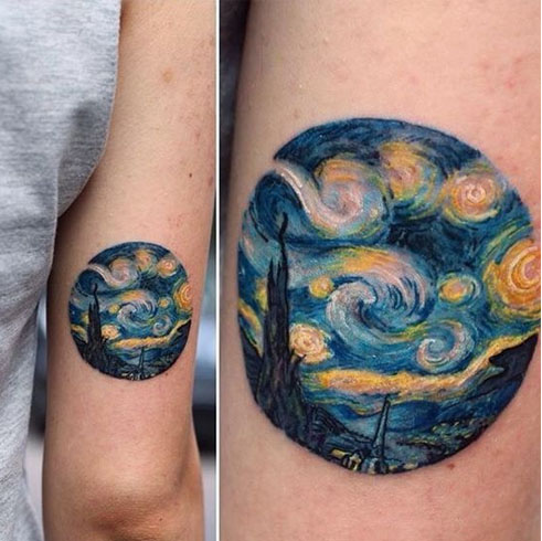 The perfect abstract art tattoo