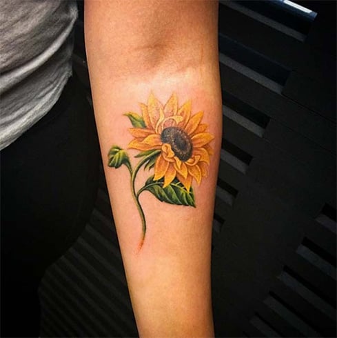 40 Fantastic Sunflower Tattoos That Will Inspire You To Get Inked   TattooBlend