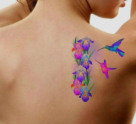 Womens Hummingbird Tattoo Designs