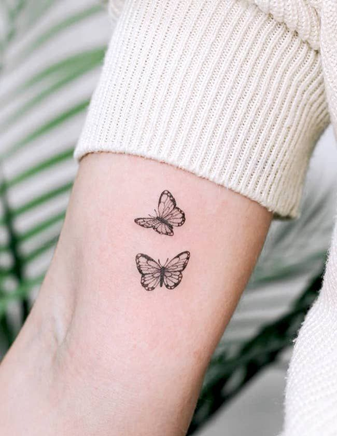 24 Pretty Butterfly Tattoos ideas to get in 2020  Tiny Tattoo Inc