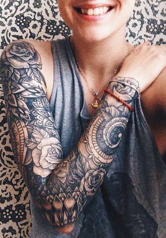 17 Unique Sleeve Tattoos for Women  Inspired Beauty