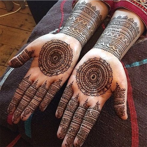 Circle Mehndi Designs