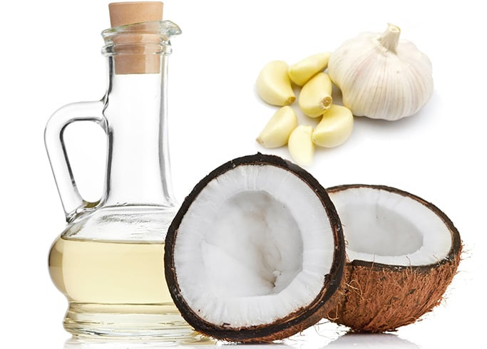 Garlic And Coconut Oil Solution