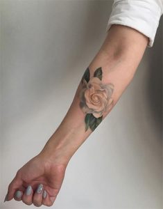 watercolor rose tattoo-a soul connection