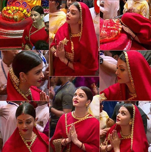 Aishwarya Rai at Ganapati Festival