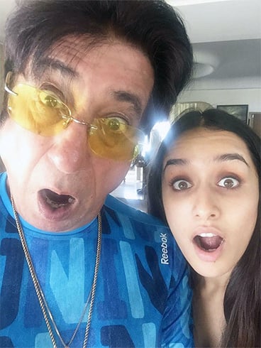 Shraddha Kapoor With Father Shakti Kapoor