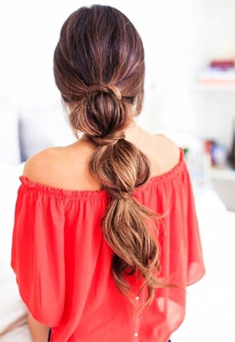 Cross Over Braid Open Hairstyle