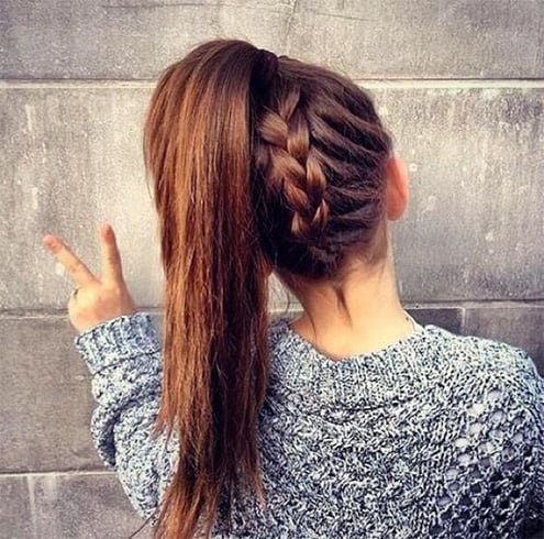 Easy Back Plait Hairstyle