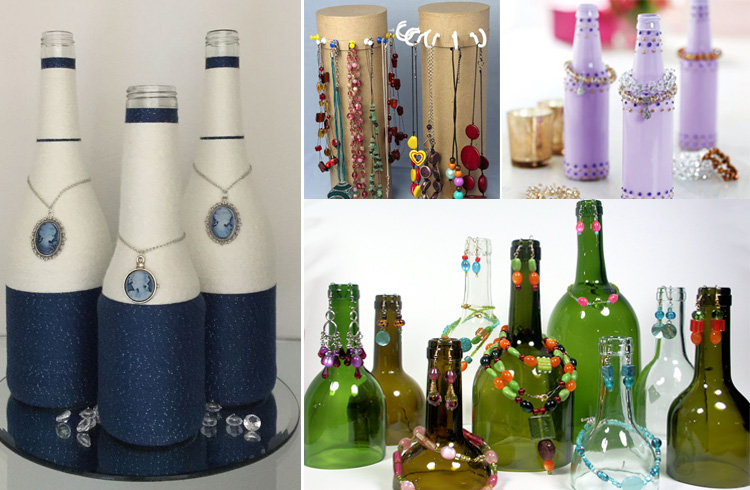 Bottle Jewelry Holder Ideas