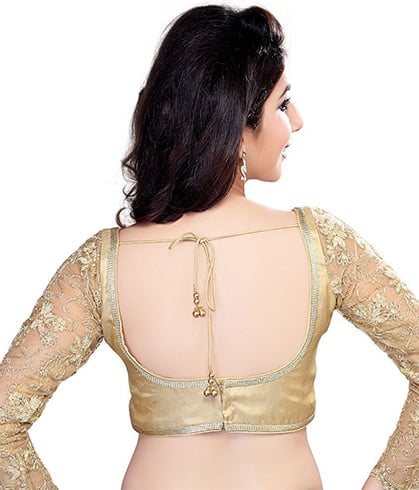 Full Sleeve Golden Blouse