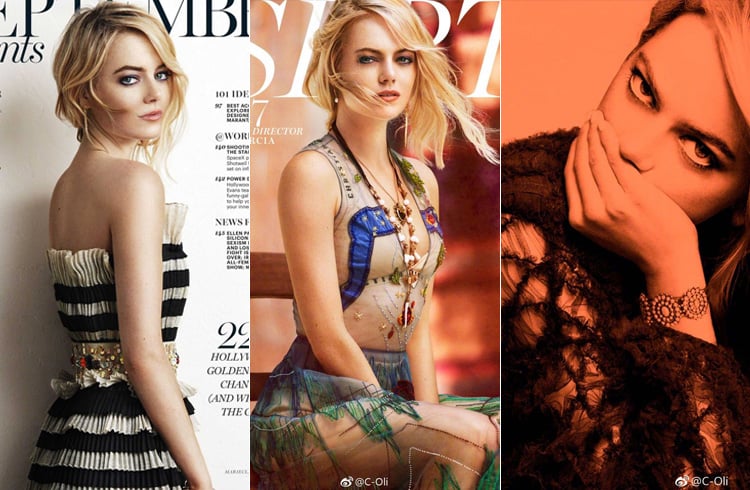 Emma Stone on Marie Claire