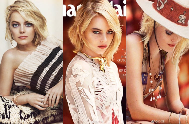 Emma Stone on Marie Claire