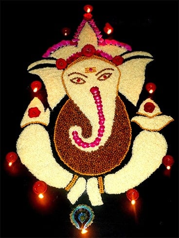 Ganpati Rangoli