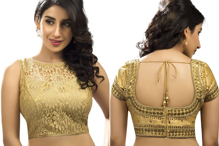 Golden Blouse Designs