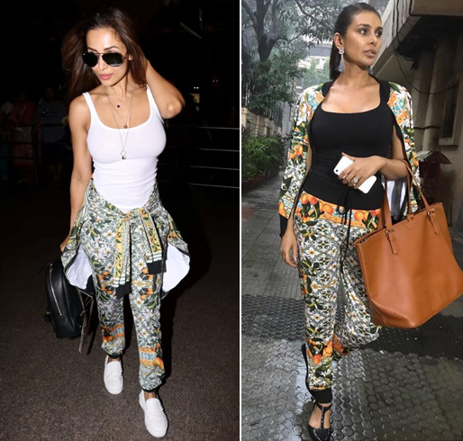 Malaika Arora Khan and Lisa Ray In Falguni and Shane Tracksuit