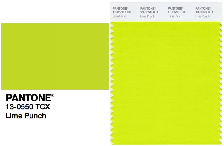 PANTONE 13-0550 Lime Punch