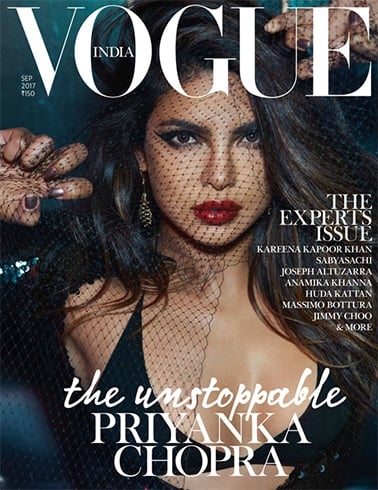 Priyanka Chopra on Vogue India September 2017